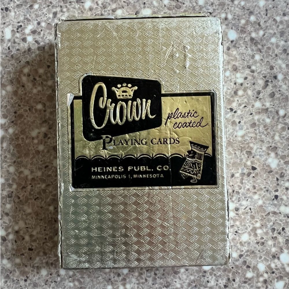 Vintage Playing Cards ~ Crown ~ Plastic Coated